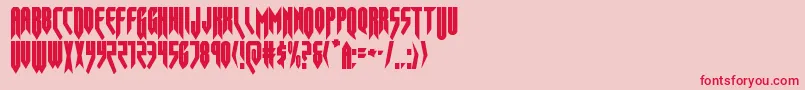 フォントopusmagnuscond – ピンクの背景に赤い文字