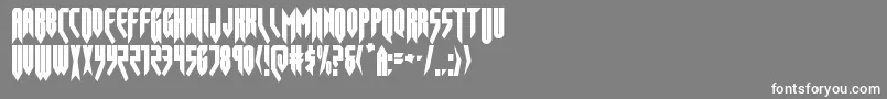 opusmagnuscond Font – White Fonts on Gray Background
