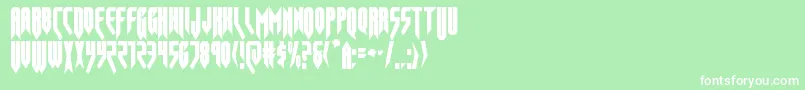 フォントopusmagnuscond – 緑の背景に白い文字