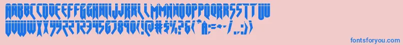 opusmagnuslaser Font – Blue Fonts on Pink Background