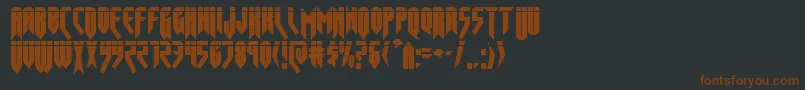 opusmagnuslaser Font – Brown Fonts on Black Background