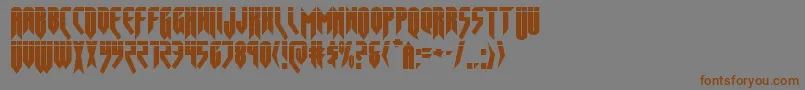 opusmagnuslaser Font – Brown Fonts on Gray Background