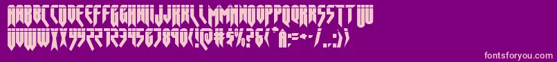 opusmagnuslaser Font – Pink Fonts on Purple Background