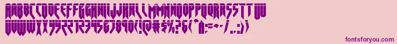 opusmagnuslaser Font – Purple Fonts on Pink Background