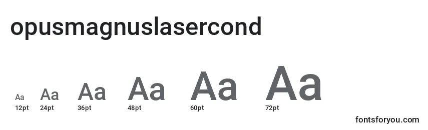 Opusmagnuslasercond (136182) Font Sizes