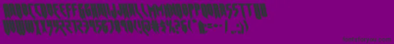 opusmagnusleft Font – Black Fonts on Purple Background