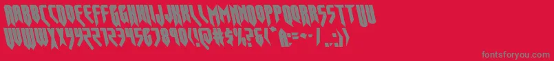 opusmagnusleft Font – Gray Fonts on Red Background