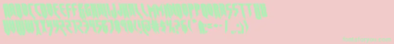 opusmagnusleft Font – Green Fonts on Pink Background