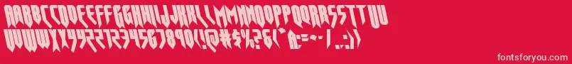 opusmagnusleft Font – Pink Fonts on Red Background