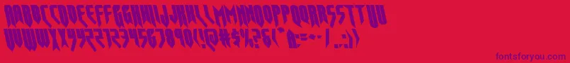 opusmagnusleft Font – Purple Fonts on Red Background