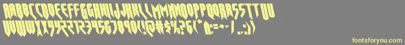 Fonte opusmagnusleft – fontes amarelas em um fundo cinza