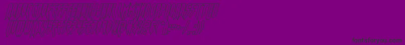 opusmagnusoutcondital Font – Black Fonts on Purple Background