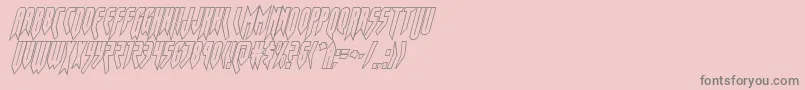 Шрифт opusmagnusoutcondital – серые шрифты на розовом фоне
