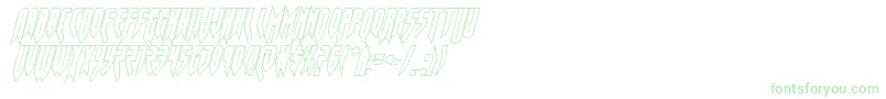 Шрифт opusmagnusoutcondital – зелёные шрифты