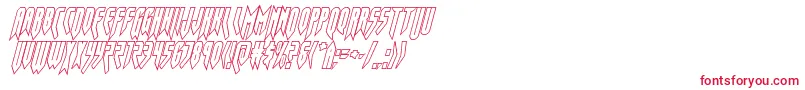 Шрифт opusmagnusoutcondital – красные шрифты на белом фоне
