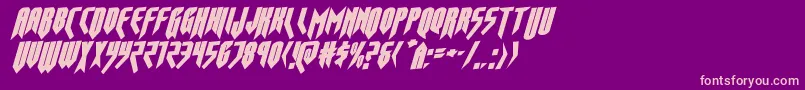 opusmagnusrotal Font – Pink Fonts on Purple Background