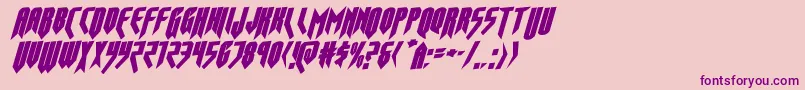 opusmagnusrotal Font – Purple Fonts on Pink Background