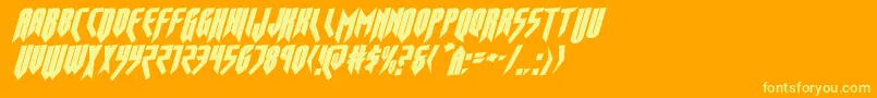 opusmagnusrotal Font – Yellow Fonts on Orange Background