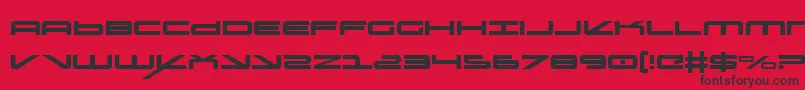 oramac Font – Black Fonts on Red Background