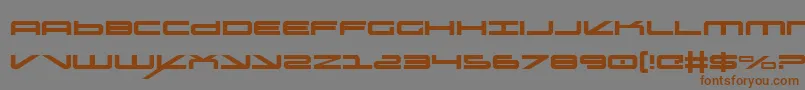 oramac Font – Brown Fonts on Gray Background