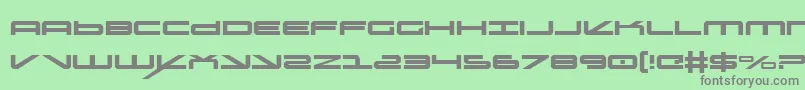 oramac Font – Gray Fonts on Green Background