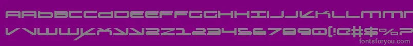 フォントoramac – 紫の背景に灰色の文字