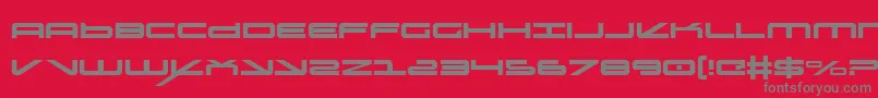 oramac Font – Gray Fonts on Red Background