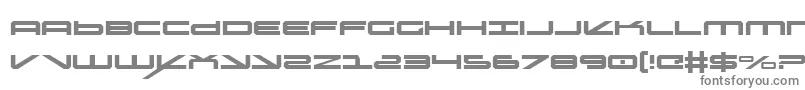 フォントoramac – 白い背景に灰色の文字