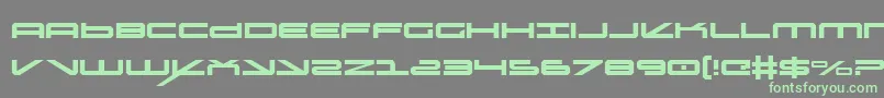 Шрифт oramac – зелёные шрифты на сером фоне