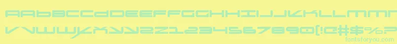 oramac Font – Green Fonts on Yellow Background