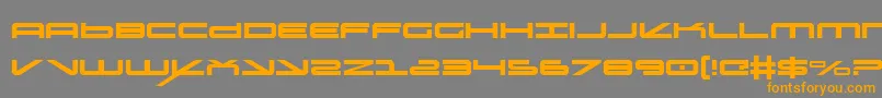 oramac Font – Orange Fonts on Gray Background
