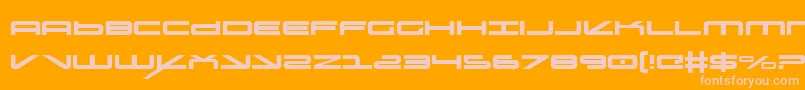 Шрифт oramac – розовые шрифты на оранжевом фоне