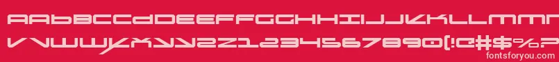 oramac Font – Pink Fonts on Red Background