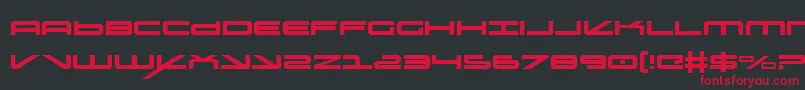 oramac Font – Red Fonts on Black Background