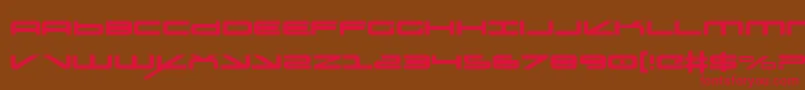 oramac Font – Red Fonts on Brown Background