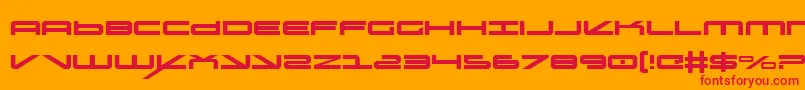 oramac Font – Red Fonts on Orange Background