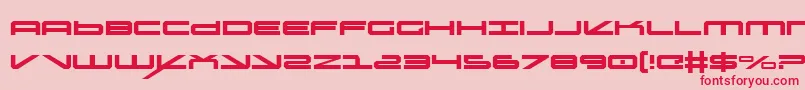 oramac Font – Red Fonts on Pink Background