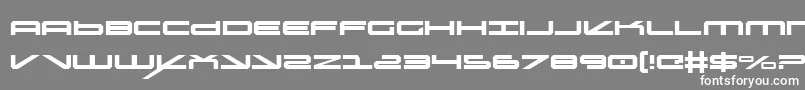 oramac Font – White Fonts on Gray Background