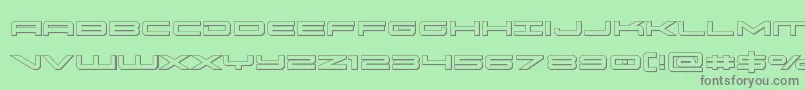 fuente oramac3d – Fuentes Grises Sobre Fondo Verde