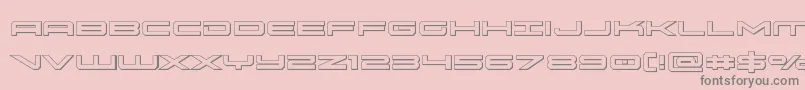 Weitere Informationen zur oramac3d-Schriftart oramac3d-Schriftart – Graue Schriften auf rosa Hintergrund
