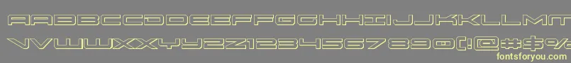 oramac3d Font – Yellow Fonts on Gray Background