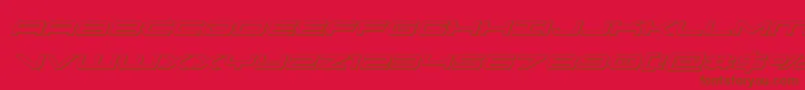 oramac3dital Font – Brown Fonts on Red Background