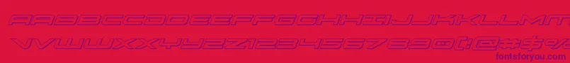 oramac3dital Font – Purple Fonts on Red Background