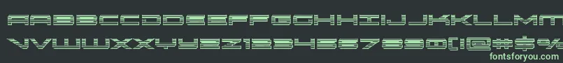 フォントoramacchrome – 黒い背景に緑の文字