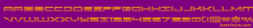 oramacchrome Font – Orange Fonts on Purple Background