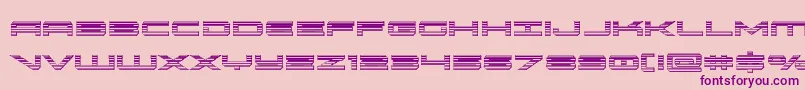 oramacchrome Font – Purple Fonts on Pink Background
