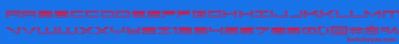 Шрифт oramacchrome – красные шрифты на синем фоне