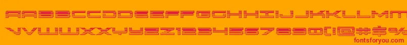 fuente oramacchrome – Fuentes Rojas Sobre Fondo Naranja