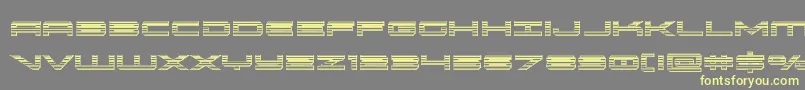 oramacchrome Font – Yellow Fonts on Gray Background