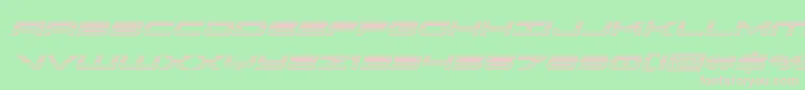 oramacchromeital Font – Pink Fonts on Green Background